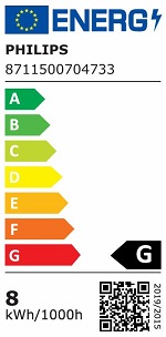 Luminescentā spuldze 288mm TL mini 8W 4000K auksti balta 