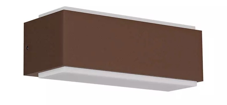 Brūns fasādes gaismeklis REDO DASH 180X75X65MM 7,7W 3000K