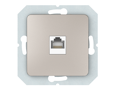 VILMA STYLE SL250 datorligzda 1xRJ45 CAT5E UTP šampaņa