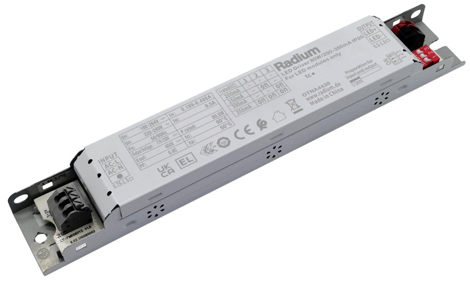 Barošanas bloks 80W/200-350mA T5 DC NEO palaišanai