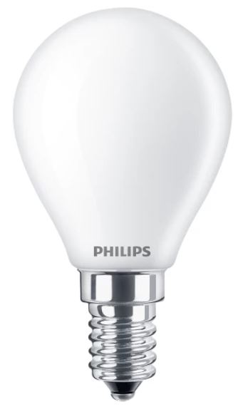 PHILIPS MASTER VLE LEDLuster LED lodveida spuldze E14 3,4W 470lm 2700K silti balta matēta filament ar CRI90