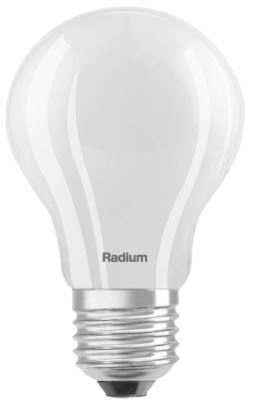 RADIUM LED spuldze E27 10,5W 1521lm 2700K silti balta matēta filament klasiska