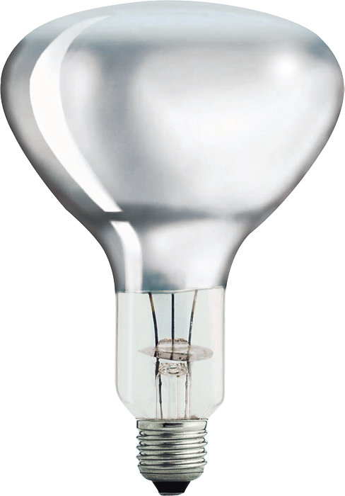 PHILIPS infrasarkana spuldze 375W E27 caurspīdīga